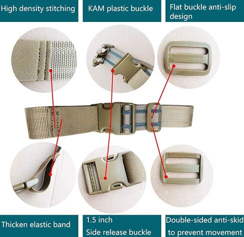 EDC Tactical Leg Strap, Thigh Strap Belt for Leg Holster, Military Leg Hanger Band Thicker and Longer for Hunting and Outdoors Unisex in Saudi Arabia