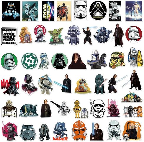 50PCS Frozen Stickers for Kids Girls Stickers for Water Bottles Laptop Journal Guitar Aesthetic Vinyl Waterproof Decals (Blue) in Kuwait