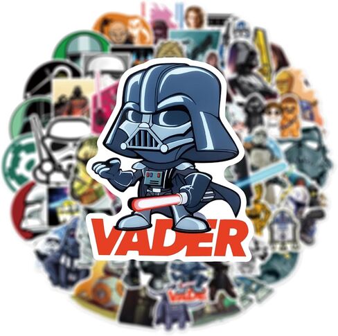 50PCS Frozen Stickers for Kids Girls Stickers for Water Bottles Laptop Journal Guitar Aesthetic Vinyl Waterproof Decals (Blue) in Kuwait