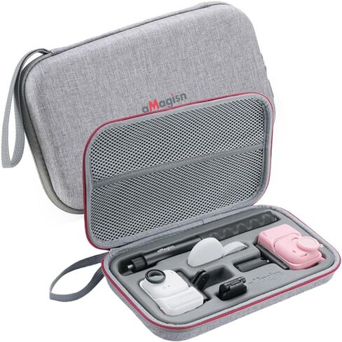 Carrying Case for Insta360 Go Ultra Camera EVA Hard Shell Shockproof Impact Resistant Large Capacity Removable Inner Tray in Saudi Arabia
