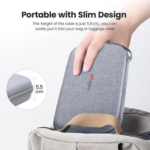 Carrying Case for Insta360 Go Ultra Camera EVA Hard Shell Shockproof Impact Resistant Large Capacity Removable Inner Tray in Saudi Arabia