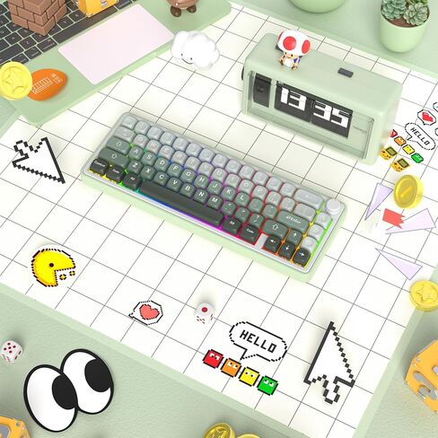 Guffercty kred GTSP 104 Sakura Keycaps مجموعة مفاتيح ألعاب يابانية لطيفة مخصصة من ملف تعريف Dye-Sub OEM لـ Cherry Mx Gateron Kailh Switch 87/104 60٪ لوحة مفاتيح ميكانيكية (ساكورا) in Saudi Arabia
