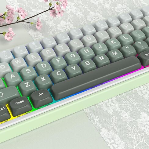 Guffercty kred GTSP 104 Sakura Keycaps مجموعة مفاتيح ألعاب يابانية لطيفة مخصصة من ملف تعريف Dye-Sub OEM لـ Cherry Mx Gateron Kailh Switch 87/104 60٪ لوحة مفاتيح ميكانيكية (ساكورا) in Saudi Arabia