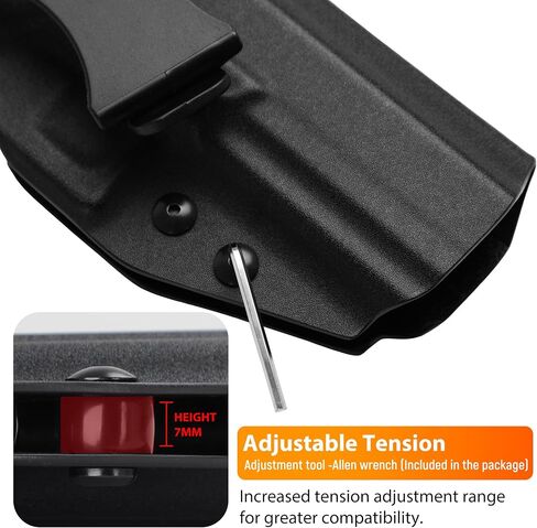 Kydex Holster for Springfield Echelon 4.5 Full Size, Optic Cut, Right Hand, Black in Kuwait