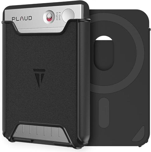 TUDIA Magnetic Holder for PLAUD Note and Plaud Note Pro AI Voice Recorder Case – Hard PC Slim Carrying Protective Cover with Strong Magnetic Attachment - Black in Saudi Arabia