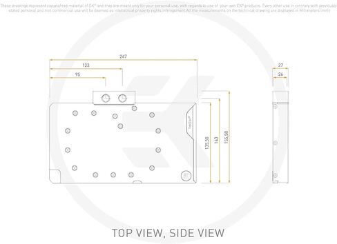 EKWB EK-Quantum Vector 3 TUF RTX 5080 GPU Water Block, Plexi in Saudi Arabia