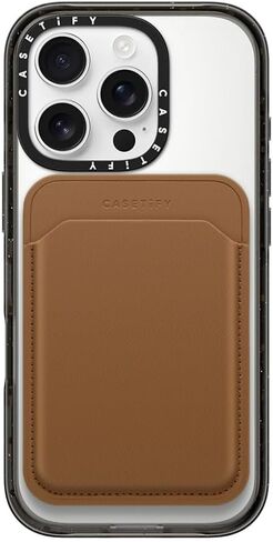 محفظة CASETIFY Snappy BioVeg Tumbled [متوافقة مع Magsafe] - أسود in Saudi Arabia