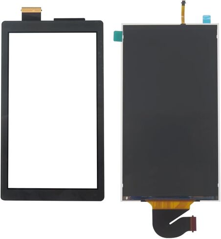 شاشة عرض LCD بديلة مطورة من Xspeedonline (5.5 بوصات) + محول رقمي يعمل باللمس (أسود) مناسب لجهاز Nintendo Switch Lite in Saudi Arabia