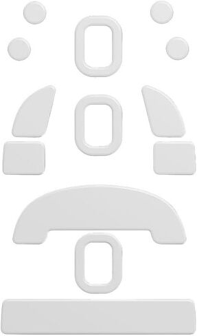 Pulsar Gaming Gears - أقدام ماوس PTFE لأجهزة X2 وX2 Mini Wireless Mice Premium Skate - أبيض، مجموعة (رقيقة 0.6 مم + نوع القطع) in Saudi Arabia