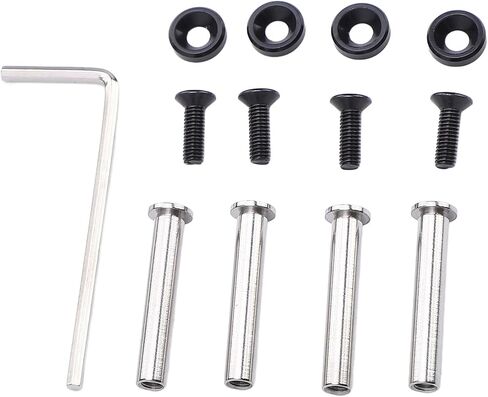 CPU Fan Screws, Aluminum Alloy Stainless Steel Mounting Kit for 25 30mm Computer Fans, with Anodized Washers for Water Cooling PC Case Fans (Silver) in Saudi Arabia