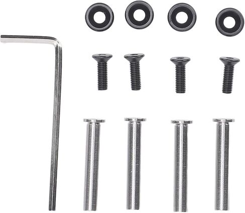 CPU Fan Screws, Aluminum Alloy Stainless Steel Mounting Kit for 25 30mm Computer Fans, with Anodized Washers for Water Cooling PC Case Fans (Silver) in Saudi Arabia