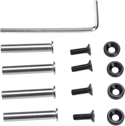 CPU Fan Screws, Aluminum Alloy Stainless Steel Mounting Kit for 25 30mm Computer Fans, with Anodized Washers for Water Cooling PC Case Fans (Silver) in Saudi Arabia