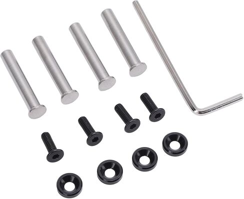 CPU Fan Screws, Aluminum Alloy Stainless Steel Mounting Kit for 25 30mm Computer Fans, with Anodized Washers for Water Cooling PC Case Fans (Silver) in Saudi Arabia