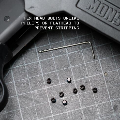 Monstrum Gun Plug Screw Set for Rifle and Shotgun Receivers | Includes Both #6-48 and #8-40 Plug Screws | Compatible Across Most Major Makes and Models in Saudi Arabia
