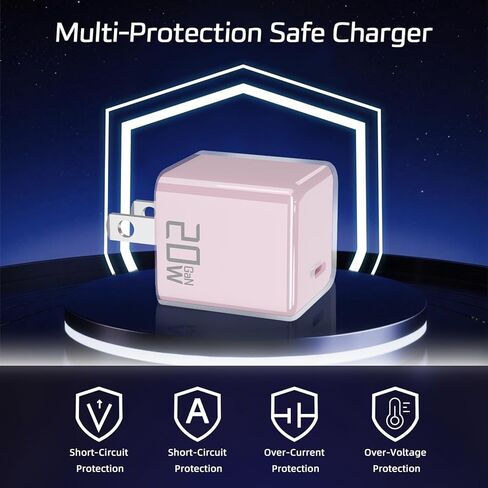 TONIWA 20W Pink Fast Charger Compatible with Kindle Paperwhite Signature Edition 32GB-11th 12th, Kindle Paperwhite 16GB-11th 12th (2021 & 2024 Release) with 6FT USB Type-C Charging Cable in Kuwait