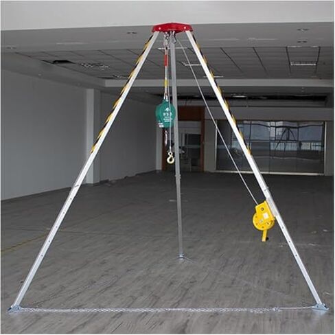 Adjustable Aluminum Rescue Tripod with Safety HarnessIdeal for Firefighting Confined Spaces & SewageDurable Fall Protection Equipment for Safety Professionals in Saudi Arabia