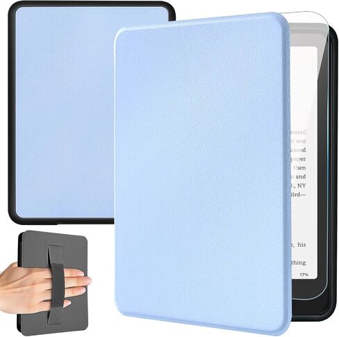 Case for 7" Kindle Paperwhite 12th Generation 2024 and Kindle Colorsoft Signature Edition, Slim Lightweight PU Leather Kindle Paperwhite Cover with Auto Sleep/Wake and Hand Strap, Vintage Brown in Saudi Arabia