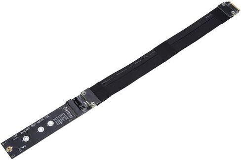 20cm M.2 NVMe SSD Extension Cable, PCI E 3.0 x4 Full Speed Compatible, Material, Durable and Strong, 32Gbps Transmission Rate in Saudi Arabia