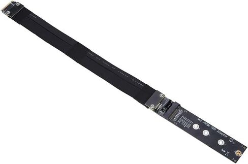 20cm M.2 NVMe SSD Extension Cable, PCI E 3.0 x4 Full Speed Compatible, Material, Durable and Strong, 32Gbps Transmission Rate in Saudi Arabia