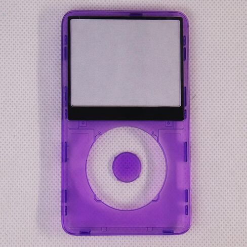 غطاء حماية أمامي من البلاستيك الشفاف باللون الأرجواني مع زر مركزي لعجلة النقر لأجهزة iPod 5th 5.5Gen Video 30GB 60GB 80GB in Saudi Arabia