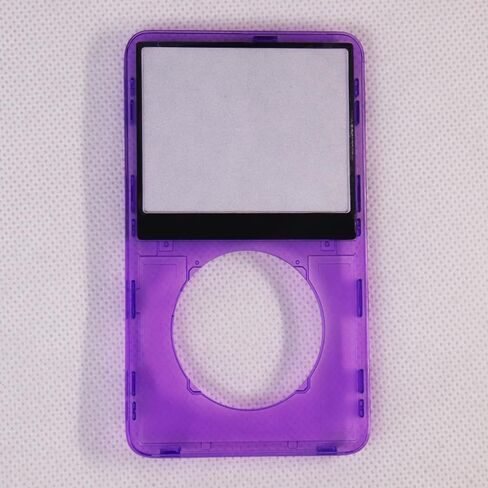 غطاء حماية أمامي من البلاستيك الشفاف باللون الأرجواني مع زر مركزي لعجلة النقر لأجهزة iPod 5th 5.5Gen Video 30GB 60GB 80GB in Saudi Arabia