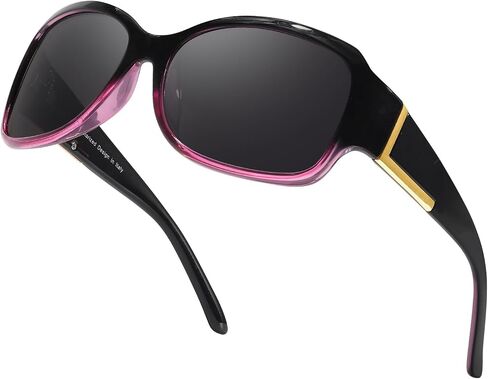 LVIOE Polarized Sunglasses for Women Fashionable Wrap Around Sunglasses with UV400 Protection LS6202 in Saudi Arabia