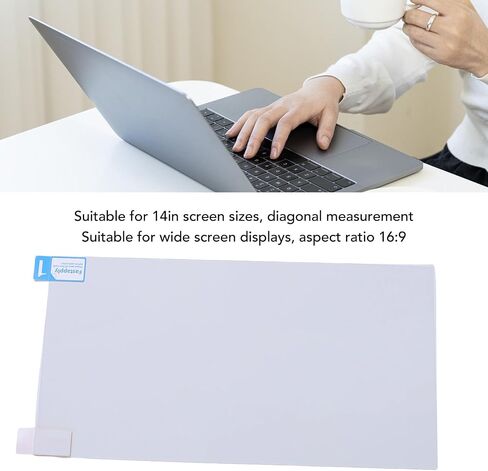 GOWENIC Anti Blue Light Film, Blue Light Filtering, Effectively Prevents Dust, with Clear Image, for 14in Screen Sizes in Saudi Arabia