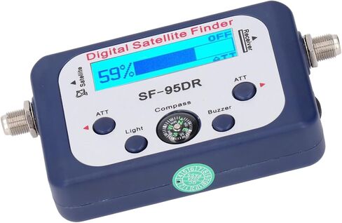 Digital Satellite Signal Finder Meter Portable LCD Display Backlit Microprocessor Controlled Sensitive Detection Tool for Broadcasting Work and Astronomical Observation ABS in Saudi Arabia
