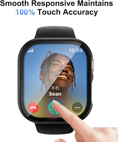 حافظة مكونة من 6 قطع مع واقي شاشة من الزجاج المقوى لساعة Apple Series 11 (2025) Series 10 مقاس 42 مم، غطاء ممتص الصدمات من البولي كربونات الصلب فائق النحافة مقاوم للخدش لملحقات iWatch 42 مم in Kuwait