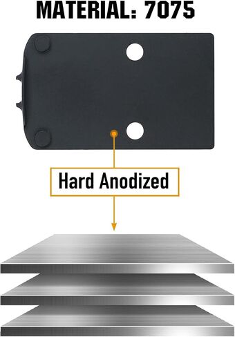 ohhunt Optics Adapter Plate for SIG P320 with Romeo 1 Pro Optic Ready Cut and Compatible with Holosun 407C/507C/508T Trijicon RMR/SRO in Saudi Arabia