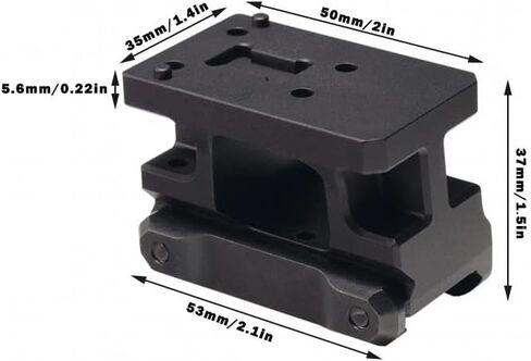 AEMS Mount Riser 2.26″ CNC Aluminum Red Dot Optic Mount for Picatinny Rail Lightweight 2.26″ Riser for AEMS Red Dot and Tactical Optics(BK/FDE) in Kuwait