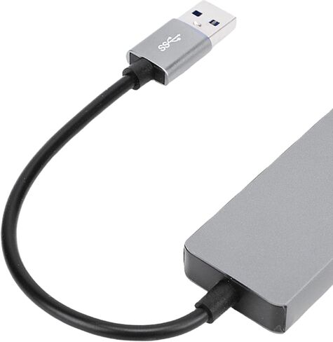 Ciciglow بطاقة صوت محيطية USB 7.1، بطاقة صوت ستيريو خارجية مع صوت رقمي SPDIF 48 كيلو هرتز لأجهزة الكمبيوتر المحمول، فضي in Saudi Arabia