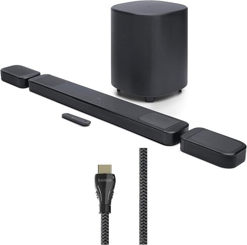 JBL BAR-300-MK2 5.0 All-in-One Dolby Atmos Soundbar with a Sanus SAC-21HDMI2 2m HDMI Cable (2025) in Saudi Arabia