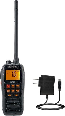 Retevis RM01 Handheld Marine Radio,Marine Two-Way Radios,USB Charging,Floating IP67 Waterproof,NOAA Weather Alert,Ship to Shore Radio for Boats(1 Pack) in Saudi Arabia