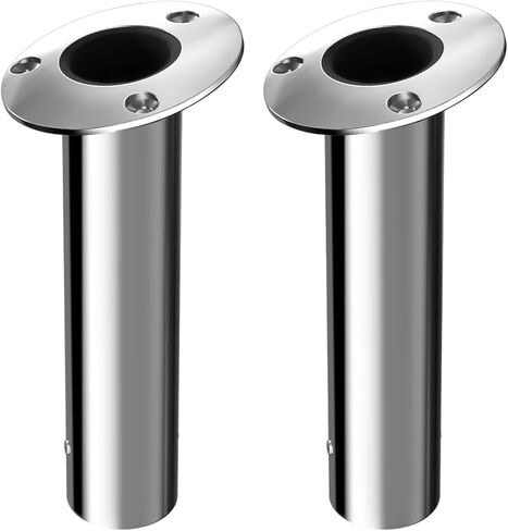 حامل صنارة الصيد 2 عبوة، 316 حامل قضيب من الفولاذ المقاوم للصدأ 15/30/90 درجة لقارب الصيد، حامل فلوش مع غطاء، شديد التحمل in Kuwait