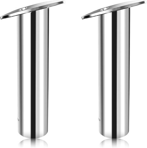 حامل صنارة الصيد 2 عبوة، 316 حامل قضيب من الفولاذ المقاوم للصدأ 15/30/90 درجة لقارب الصيد، حامل فلوش مع غطاء، شديد التحمل in Kuwait