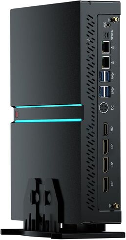 Thdeukoty Mini Gaming Pc Core i9-14900F (حتى 5.8 جيجا هرتز) مع RTX4060Ti، أجهزة كمبيوتر مكتبية صغيرة Win 11 Pro، 64 جيجا DDR5 RAM/1T M.2 SSD/WIFI6E/BT5.3/Dual LAN/USB 3.2/8K HDMI DP، أربع شاشات للعب/التصميم in Kuwait