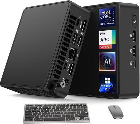 ASUS NUC 15 Pro Mini Desktop Computer, Intel Series 2 Core Ultra 7 255H, 32GB DDR5 RAM, 1TB PCIe SSD, Intel Arc 140T GPU, 8K/Quad 4K HDR, Win 11 Pro, Thunderbolt 4, WiFi 7, for AI & Data Analysis in Saudi Arabia