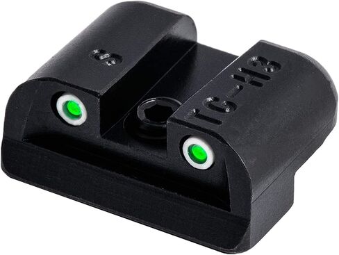 Truglo Tritium Handgun Sight مشاهد ليلية أمامية وخلفية عالية الوضوح مع نقاط بيضاء ونقاط خضراء متوهجة من التريتيوم، متوافقة مع مسدسات Sig Sauer in Saudi Arabia