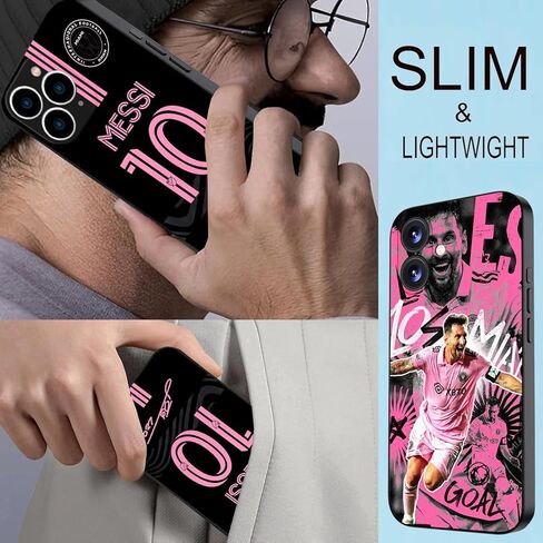 حافظة ZERMU لهاتف iPhone 17، Mess%i Inter Soccer Miam-i #10 حافظة عصرية حماية كاملة من السيليكون الناعم TPU ممتص للصدمات حافظة هاتف لهاتف iPhone 17 6.3 بوصة in Saudi Arabia