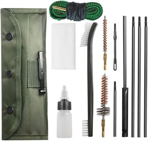 Generic Rifle Gun Cleaning Kit Pistol Brushes Cleaner for 5.56mm 22LR .22 Cal with .223 Gun Snake Set in Saudi Arabia