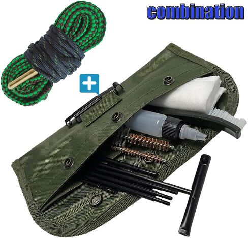 Generic Rifle Gun Cleaning Kit Pistol Brushes Cleaner for 5.56mm 22LR .22 Cal with .223 Gun Snake Set in Saudi Arabia