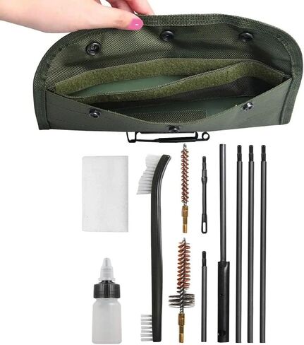 Generic Rifle Gun Cleaning Kit Pistol Brushes Cleaner for 5.56mm 22LR .22 Cal with .223 Gun Snake Set in Saudi Arabia