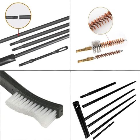 Generic Rifle Gun Cleaning Kit Pistol Brushes Cleaner for 5.56mm 22LR .22 Cal with .223 Gun Snake Set in Saudi Arabia