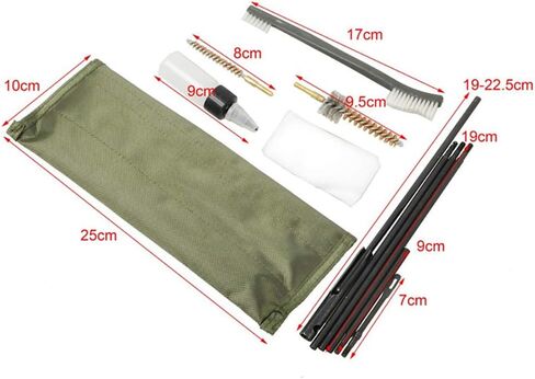 Funpower Rifle Gun Cleaning Kit Set Pistol Brushes Cleaner for 5.56mm .223 22LR .22 Cal in Saudi Arabia