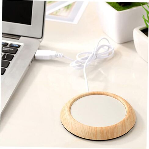 Zerodeko USB قاعدة تسخين قاعدة معدنية ثابتة درجة حرارة كوب المشروبات أكثر دفئًا للقهوة والشاي والحليب وسادة تدفئة محمولة للمنزل والسفر، لون عشوائي in Kuwait