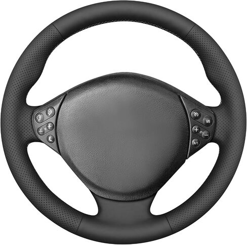 MEWANT Hand-Stitched Black Artificial Leather Steering Wheel Cover Wrap for BMW 5 Series E39 1999-2001 / M3 1998-1999 / Z3 E36/8 2000 2001 2002 in Saudi Arabia