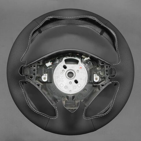 MEWANT Hand-Stitched Black Artificial Leather Steering Wheel Cover Wrap for BMW 5 Series E39 1999-2001 / M3 1998-1999 / Z3 E36/8 2000 2001 2002 in Saudi Arabia