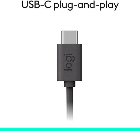 لوجيتك H390 سماعات رأس سلكية مع ميكروفون، سماعة USB مع ميكروفون للكمبيوتر الشخصي، ميكروفون عازل للضوضاء in Saudi Arabia