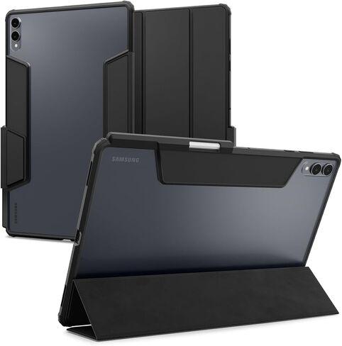 Spigen for Galaxy Tab S11 Ultra Case (2025), Ultra Hybrid Pro Protective Tri-Fold Cover with Transparent Back and S Pen Holder, 14.6 inch, Black in Saudi Arabia
